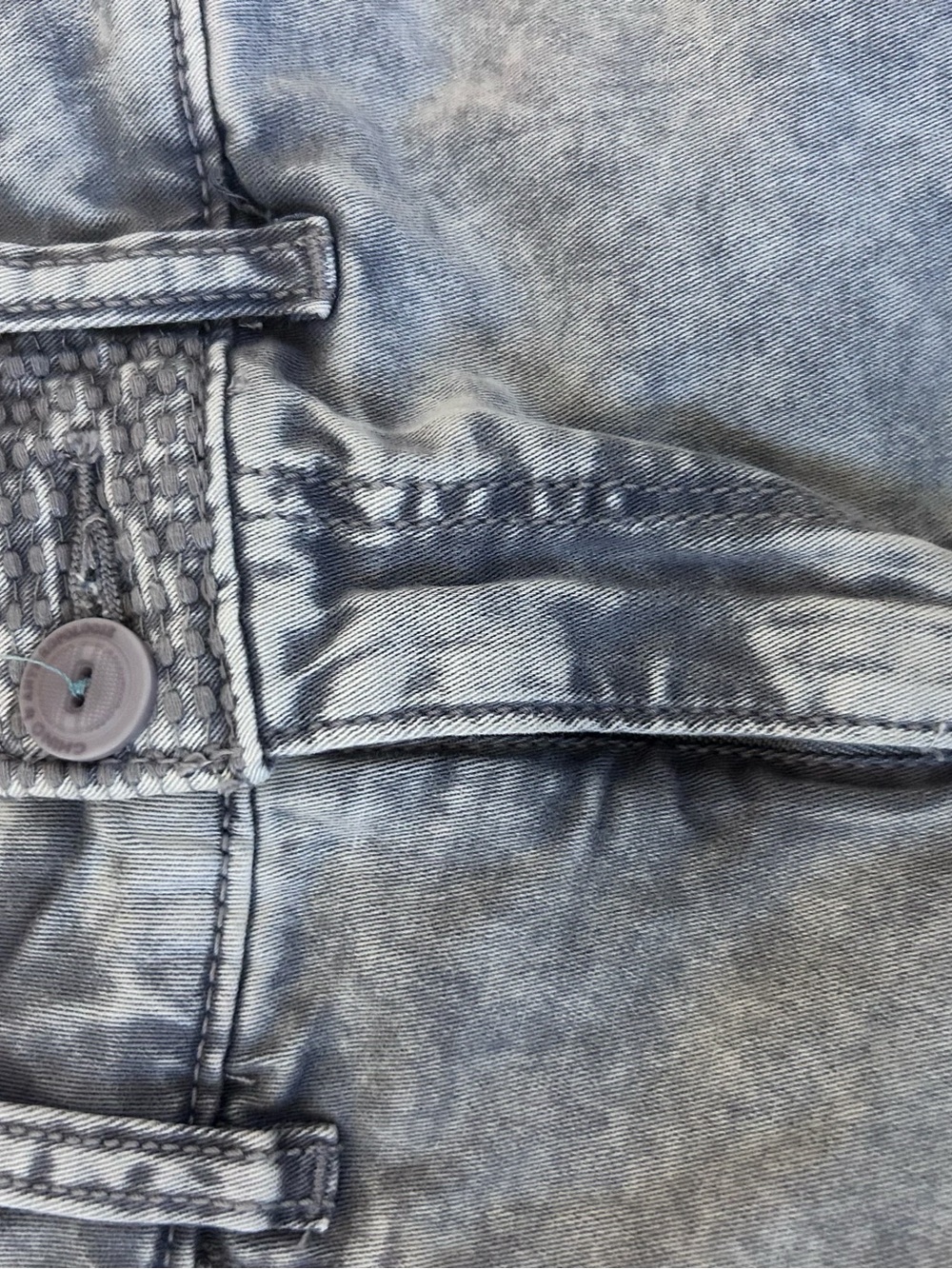Anthropologie Chino acid wash gray shorts size 26 - Picture 3 of 6